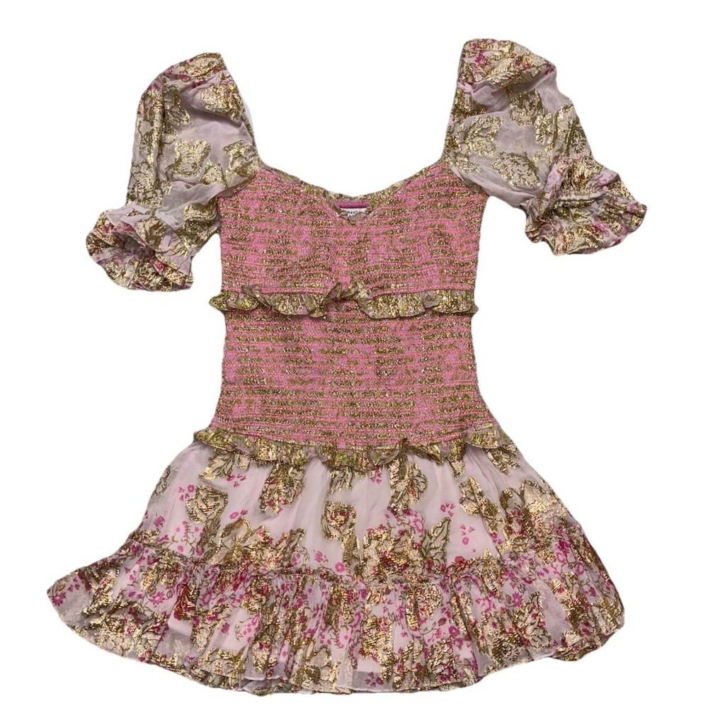 Floral Pink and Cream Dress - Picture 3 of 11